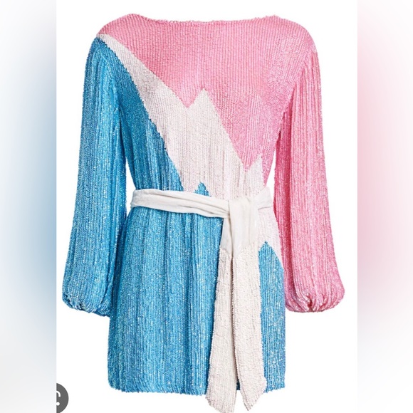 Retrofete Dresses & Skirts - Retrofete Grace Sequin Colorblock Dress